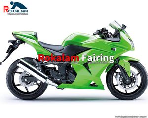 Зеленые 250R обтекатели для Kawasaki CoSling Ex250 EX 250 2011 2011 2011 Cate Rating Cateing 2009 2009 2010 (литье под давлением)