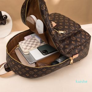 Mens backpacks Womens Handbag Luxurious Design bags brown Poker flowers PVC classic Crossbody bag 25 colors available