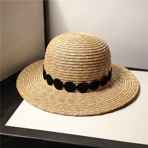 Männer und Frauen handgewebter Seegras-Flat-Top-Strohhut Outdoor-Reise-Sonnencreme-Strandhüte Damen-Sonnenkappe