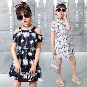 Girl Dress 2021 Summer Floral Pattern Beach Dress For Girl Bohemia Children Dresses Costume For Girls Teen 4 5 6 7 9 10 Years Q0716