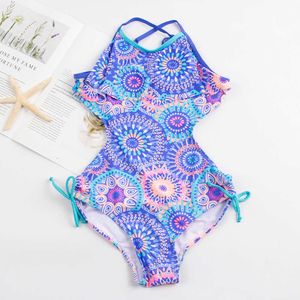 Impressão meninas swimwear crianças crianças uma peça swimwer monokini maiô maillot de bain femme bebê bebê maiô 159