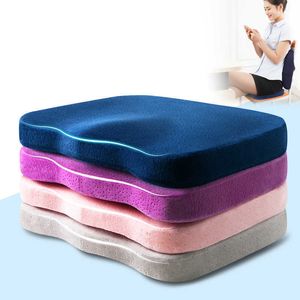 Memory Foam Seat Cushion Coccyx Orthopedic Pillow For Chair Massage Pad Car Office Hip Pillows Tailbone Pain Relief Seat Cushion 210716