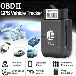 Toptan OBD2 GPS Izci TK206 OBD 2 Gerçek Zamanlı GSM Dört Bant Anti-hırsızlık Titreşim Alarm GSM GPRS Mini GPRS Izleme OBD II Araba GPS Araba