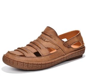 Luxurys Luxurys Sandals Respirável Couro Genuíno Ao Ar Livre Verão Casual Sapatos Casuais Meninos Chinelos Sandália