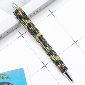 Rhinestone Bling Metal Ballpoint Pens Black Ink Medium Point 1mm Gift Pen for Christmas Wedding Birthday RRE12512