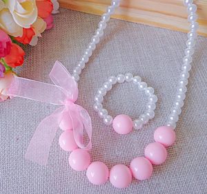 2021 nuovi bambini consegna di goccia di maternità 2021 coreano creativo per bambini collana braccialetto gioielli regali di festa all'ingrosso fatti a mano perlina
