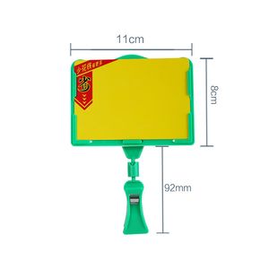 5 أجهزة كمبيوتر Supermarket Pop Post Price Tag Tag Frame Display Display Clip Clip Fruge Clip