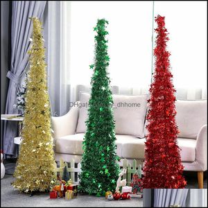 Christmas Decorations Festive & Party Supplies Home Garden Retractable Tree Artificial Tinsel Pop-Up Xmas For Small Spaces Holiday Jk1910 Dr