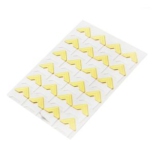 Present Wrap G32a 24 st PO Corner Sheet Ornament Accessory Kraft Paper Diy Self Adhesive Craft Sticker för handgjorda klippbok