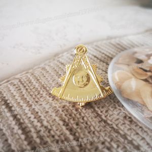 Partihandel Masonic Lapel Pins Badge Mason Freemason Sun den förflutna Master BLM36