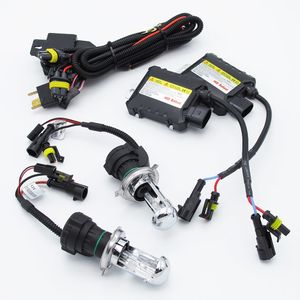 35W HI / LO H4-3 BI-lampor 12V 4300K ​​5000K 6000K 8000K 10000K 12000K Automotive HID Xenon strålkastare med smal ballast