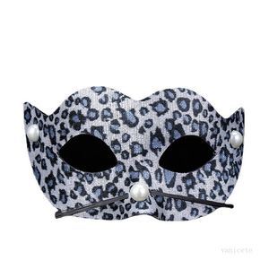 Party Masks 2021PVC Leopard Mask Make Up Party Dance Halloween Mask Dekorera 4 Färg T2i52347