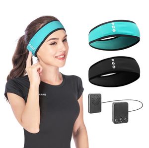 Najnowszy bezprzewodowy ręcznik Bluetooth, Sport na świeżym powietrzu Running Yoga Fitness Band Hair Band Muzyka Dzianiny Ręczniki, obsługują niestandardowe logo