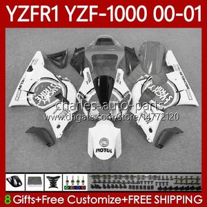 Kit de carroçaria para Yamaha YZF-1000 YZF-R1 YZF1000 YZFR1 00 01 02 03 corpo 83No.174 YZF R1 1000CC 2000-2003 Lucky Grey YZF 1000 CC R1 2000 2001 2002 2003