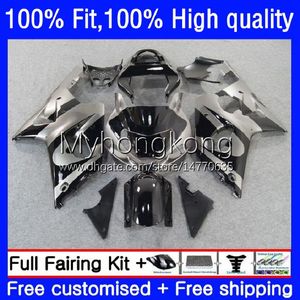 Feedings de Molde de Injeção para Suzuki GSX-R1000 GSXR1000 K2 00-02 Gray Black Bodywork 24no.17 GSXR 1000 CC 1000CC 00 01 02 GSXR-1000 2000 2000 Bodys OEM da motocicleta