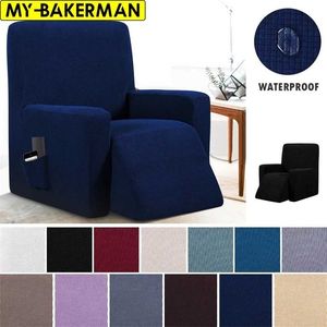 Non Slip Recliner Chair Cover All inclusive Massage Sofa For Wingback Armchair Elastic Single Couch 211207