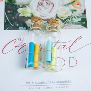 Puste kontenery kosmetyczne Małe szklane butelki rzemiosła z korkami Mini perfumy 50 sztuk 22 * ​​60 * 12.5mm 14mlgood Qty