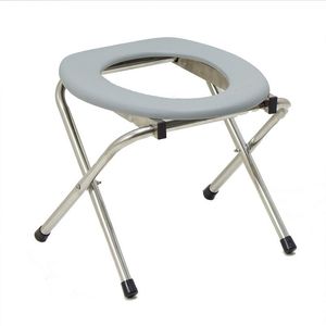 Wholesale portable toilet outdoors for sale - Group buy Camp Furniture Folding Portable Toilet Seat Comfort Chair Outdoor Potty For Camping Hiking Backpacking Stainless Steel Urinal Stool