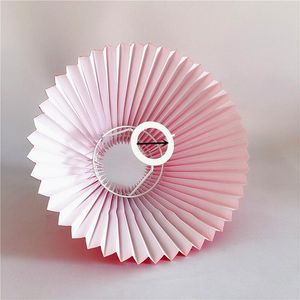 Lamp Covers & Shades Pleated Lampshade E27 Light Cover Japanese Style Fabric Table Ceiling Decor JY