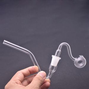 Hookahs Glass J Hook Adapter Pipe do bong wodnych Ash Catcher Bowl ręcznie palące fajki wodne z męskimi szklanymi rurami palnika olejowego