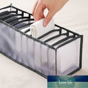 Lådtyp Underkläder Förvaringslåda Transparent Mesh Storage Finishing Box Socks Organizer Case Multi-Grid BRA Sortering Container Fabrikspris Expert Design Kvalitet