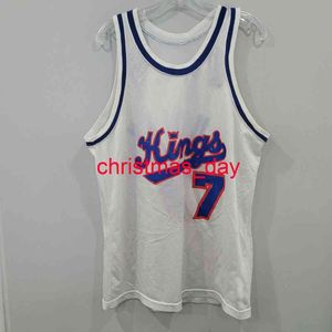 Rare 90's Champion Bobby Hurley 7 Jersey White customize Any number name Stitched high quality embroidery Jersey