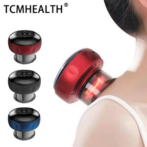 Massageador de terapia de cupping inteligente com dispositivo de massagem elétrica de terapia vermelha para remoção de celulite