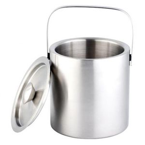 Wholesale large buckets resale online - Large L Insulated Double Walled Stainless Steel Ice Bucket With Lid Buckets And Coolers