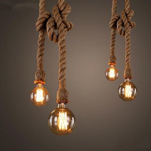Décoration de fête Vintage câble Pendentif Pendentif Barre de lumière DIY LED Edison Ampoule Rétro Loft Decor de la cuisine industrielle avec
