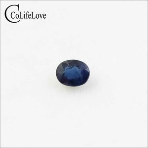 3 mm * 4 mm natürlicher chinesischer Saphir-Edelstein, 100 % echter natürlicher dunkelblauer Saphir-Edelstein H1015