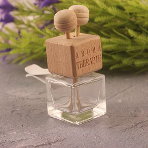 tappo di legno vuoto auto profumo profumo bottiglia deodorante bottiglia diffusore bottiglie imballaggio clip di sfiato personalizzato all'ingrosso