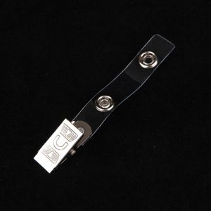 Office School Tillbehör Badge Clip ID Kort Certifikathållare Plast PVC-band med metallklämmor