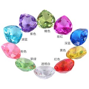 Acryl perzik hart kristal kinderen speelgoed ornamenten kunstmatige diamant transparant naakt yt06