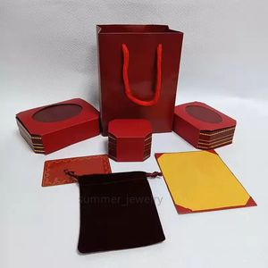 スタンプラブバングルブレスレットボックス、リングボックス、ネックレス高品質包装ジュエリーレッドボックスCA025