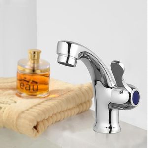 Bathroom Sink Faucets Cold Water Basin Tap Brass Deck Faucet Cabin One Handle Washing With Aerator