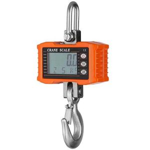 1 Set of 1T Crane Scale Portable Digital Hanging Hook 360°Rotating With Remote Control 210927