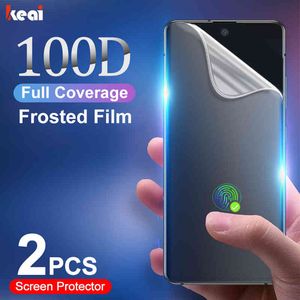 Screen Protector For Samsung Galaxy S21 S20 FE S10E S9 S8 Note 20 Ultra 10 Plus Matte Hydrogel Film A51 A50 A52 A71 A70 A72