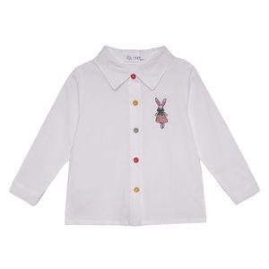 T-shirt da bambina camicetta baby-doll estiva con fondo primavera e autunno P4403 210622