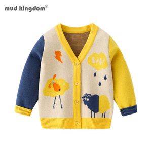 Mudkingdom Primavera Autunno Cardigan lavorato a maglia Maglione Abbigliamento per bambini per bambini Maglioni per ragazzi Abbigliamento per bambini Abbigliamento invernale 210615