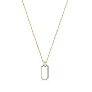Alta qualidade anel de ouro fivela colar moda feminino cristal colar clavícula camisola cadeia