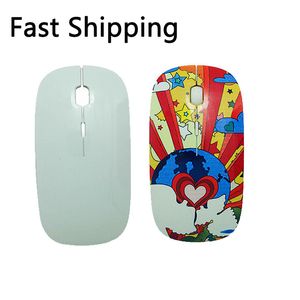 Flerfärgad sublimering Wireless Mouse Favor 2-knapp Touch Scroll Wheel Mouses Suit for laptop