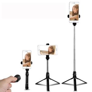 Bluetooth-compatible Selfie Stick Tripod Mini Tripod Monopod Wireless with Button for Iphone Android