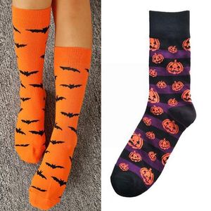 Männer Socken 2021 Unisex Cartoon Halloween mit Schädeln und Alien Winter Baumwolle Frauen für Herbst Parodie Männer M2X0