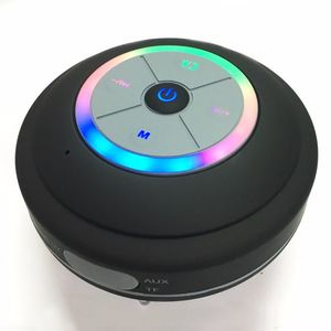 Staubdichte Badezimmer-wasserdichte drahtlose Bluetooth-Lautsprecher mit LED-Leuchten, Autodusche, Freisprecheinrichtung