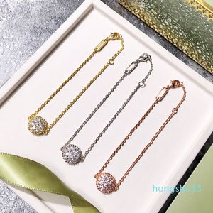 braccialetti di alta qualità in rame placcato oro pieno cz braccialetti per le donne gioielli di moda di lusso di nuovo arrivo