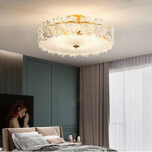 Moderne LED-Deckenleuchten aus Glas, amerikanische Luxus-glänzende Deckenlampen, europäische romantische Blumenlampe, Heim-Innenbeleuchtung, Durchmesser 42 cm/51 cm/61 cm