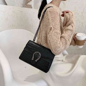 new crocodile pattern messenger one shoulder Dionysian bag for women Purse_Outlet_Q0BZ