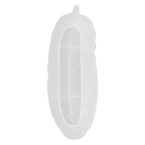 Feder Nägel großhandel-Nagelgelkleber Kunst Feder Silikonharz Formen Formgeformte Fachform für Schmuck Lagerbehälter DIY