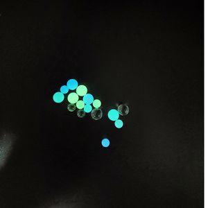 6mm 8mm Quartz Terp Pearl Glow Ball Mini Hookahs Tillbehör Infoga Lysande Glödande Blå Grön Klar Pärlor För 10mm 14mm 18mm Banger Nail Glass Bong Dab Rig I lager