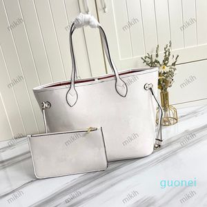 Modische Damen-Tragetaschen, Top-Damentasche, geprägter Druck, Logo-Design, High-End, große Kapazität, hochwertige Handtasche, Geldbörse F45